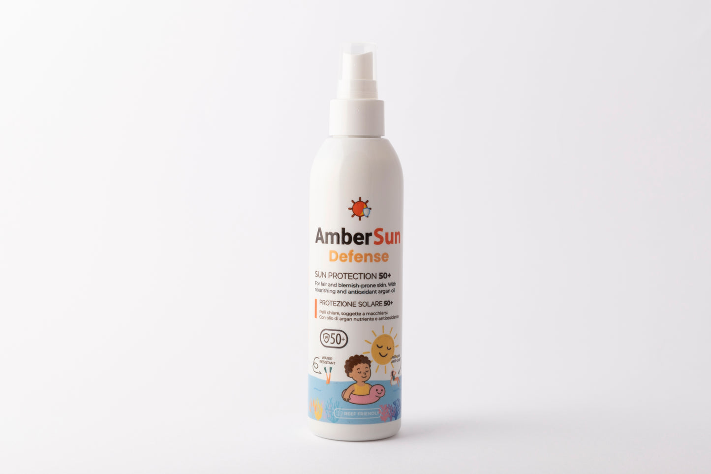 AmberSun Defence – Protezione Solare Alta, Leggera e Sicura